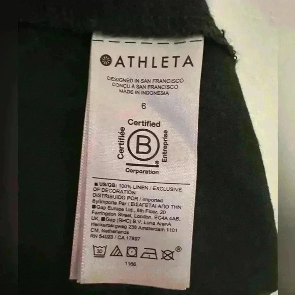 Athleta Voyager Olive Green Linen Mini Skirt- Size 6- NWT - Picture 4 of 4